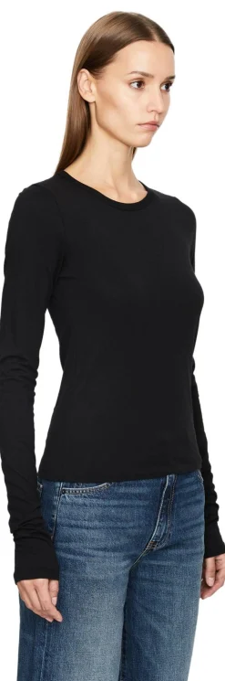 Langarmshirt Schwarz