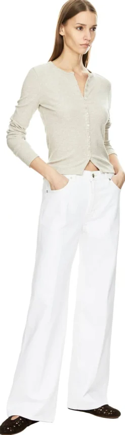 Langarmshirt 'The Rib Splay' Beige