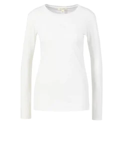 Langarmshirt Weiß