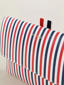 Leder-Clutch 'Mini Flap Folio' Multi