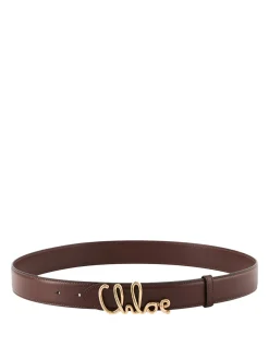 Ledergürtel mit Logo-Schnalle Crafty Brown