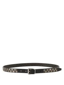 Ledergürtel 'Rio Studs' Dunkelbraun
