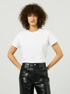 Lederhose 'Recycled leather 90's pinch waist' Schwarz