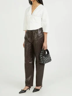 Lederhose 'Scarlett' Braun