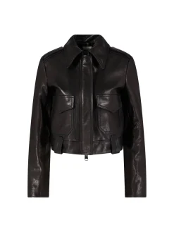 Lederjacke 'Cordelia' Schwarz