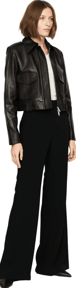 Lederjacke 'Cordelia' Schwarz