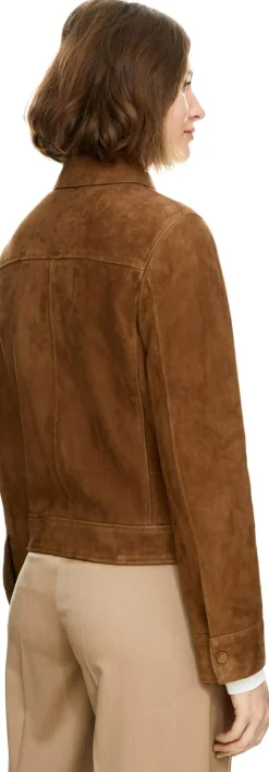 Lederjacke in Camel