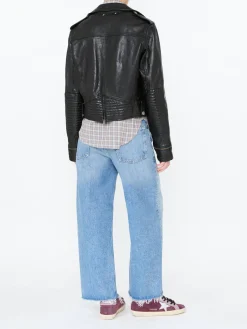 Lederjacke 'Nevada' Schwarz