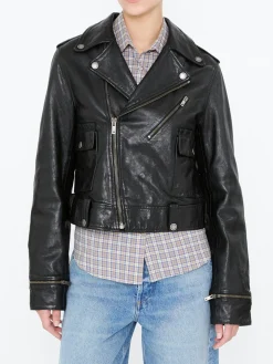 Lederjacke 'Nevada' Schwarz