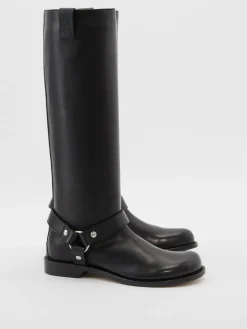 Lederstiefel 'Campo' Schwarz