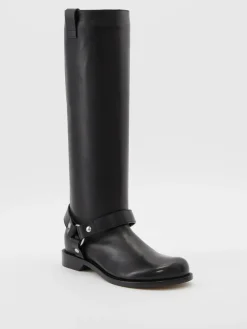 Lederstiefel 'Campo' Schwarz