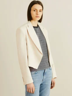 Leinenblazer 'Adley' Crème