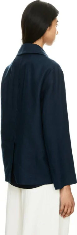 Leinenblazer 'Avenue' Marineblau