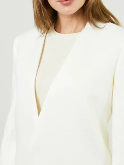 Leinen-Blazer Crème