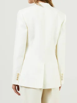 Leinen-Blazer Crème