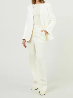 Leinen-Blazer Crème