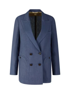 Leinenblazer 'Midday Sun Everyday' Indigo