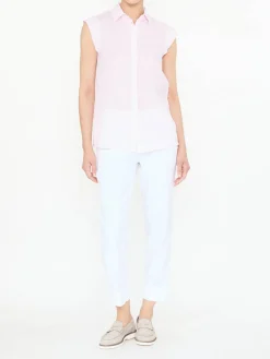 Leinenbluse Rosé