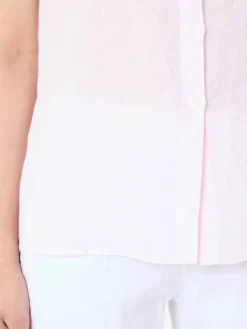 Leinenbluse Rosé
