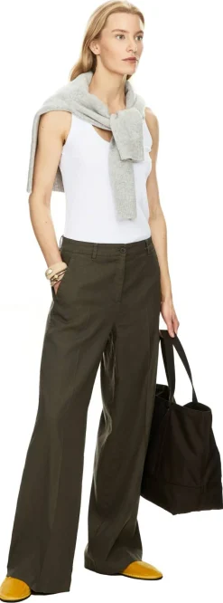 Leinenhose 'Adrienne' Khaki