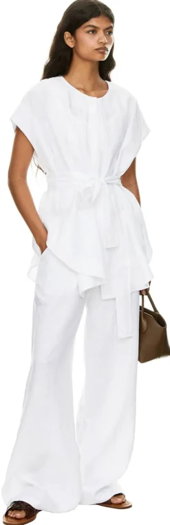 Leinenhose 'Christi' Weiß
