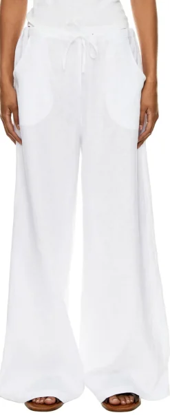 Leinenhose 'Christi' Weiß