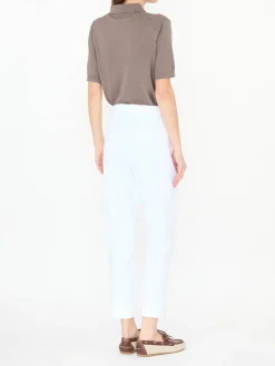 Leinenhose 'Crystal' Weiß