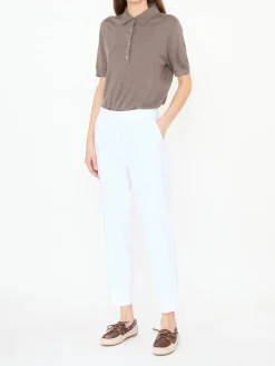 Leinenhose 'Crystal' Weiß