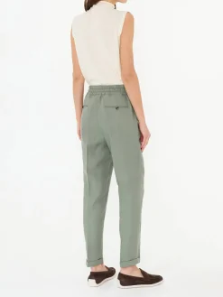 Leinenhose Grün
