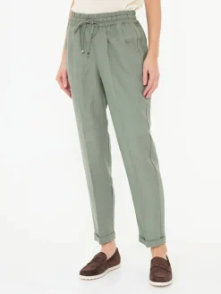 Leinenhose Grün