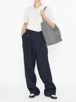 Leinenhose Marineblau
