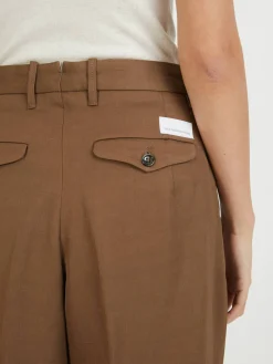Leinenhose 'Rubino' Braun