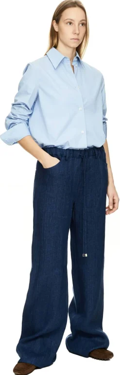 Leinenhose 'Sorrento' Dunkelblau