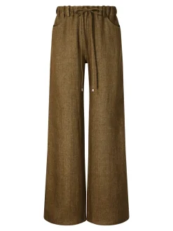 Leinenhose 'Sorrento' Olivgrün