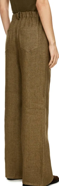 Leinenhose 'Sorrento' Olivgrün