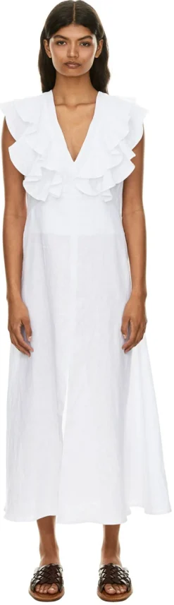 Leinenkleid 'Annukka' Weiß