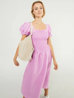 Leinen-Kleid 'Belle' Rosé