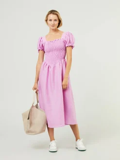 Leinen-Kleid 'Belle' Rosé