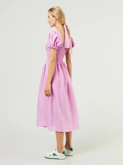 Leinen-Kleid 'Belle' Rosé