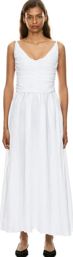 Leinenkleid 'Dalia' in Weiß