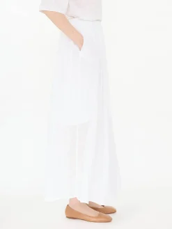 Leinenrock 'Florie' Off White