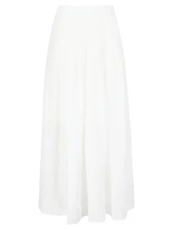 Leinenrock 'Florie' Off White