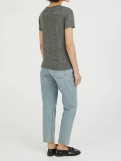 Leinenshirt 'Lara' Anthrazit