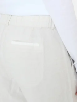 Leinenshorts Hellgrau