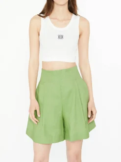 Leinenshorts 'Saana' Grün