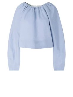 Leinentop 'Terri' Indigo