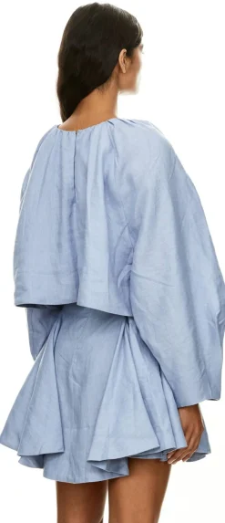 Leinentop 'Terri' Indigo