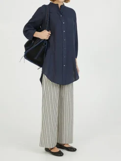 Leinentunika Marineblau