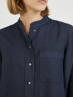 Leinentunika Marineblau
