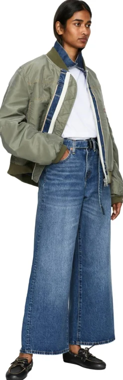 Levi's x Sacai Wide-Leg Jeans Mittelblau